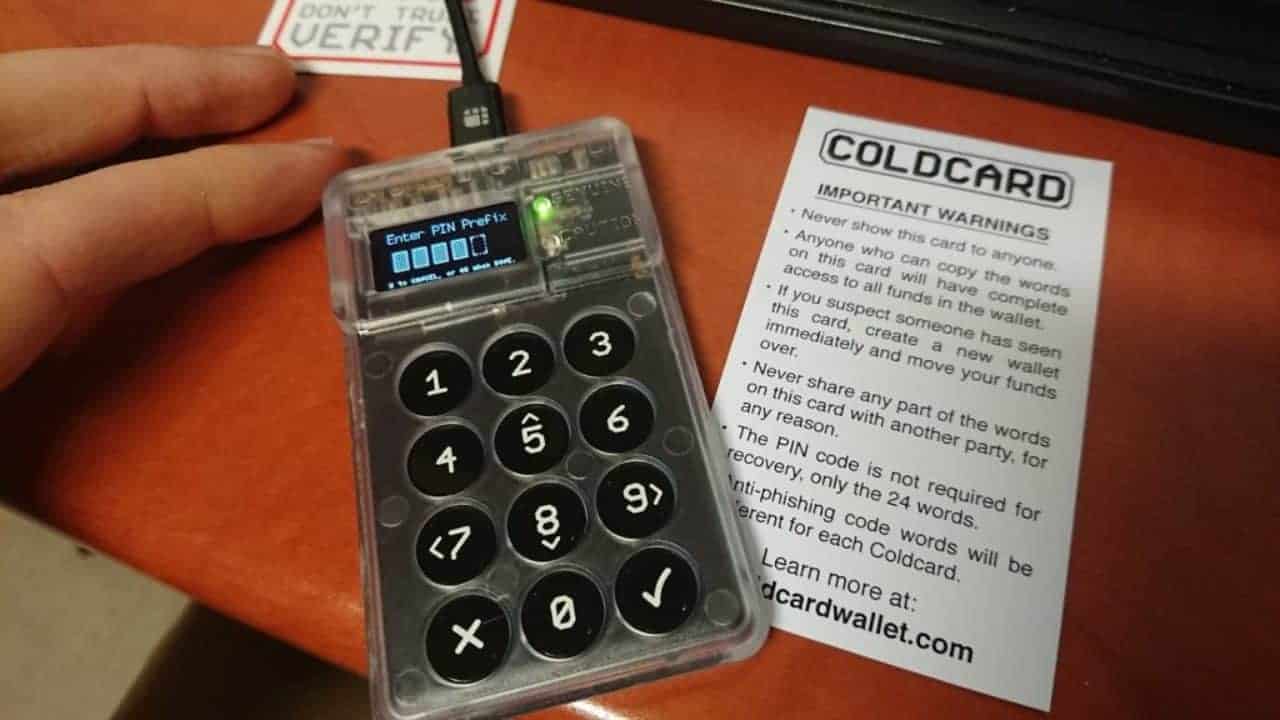Coldcard: Una fuente anónima filtra información sobre el chip del hardware  wallet de Bitcoin de MK3
