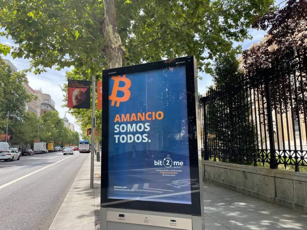 Bit2Me presente en las calles de Madrid para celebrar el éxito de su ICO