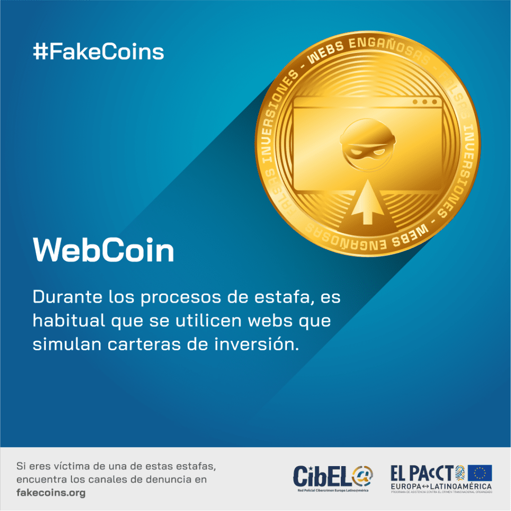 WebCoin una de las monedas falsas creadas en la campaña para concienciar