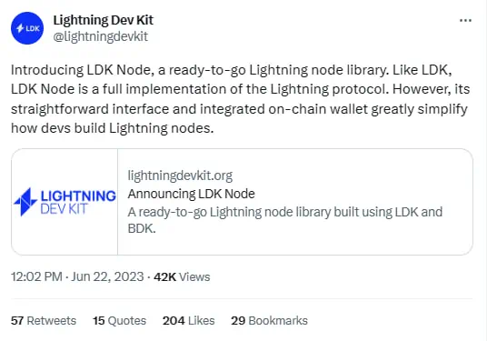 LDK Node, la nueva biblioteca para configurar nodos Lightning