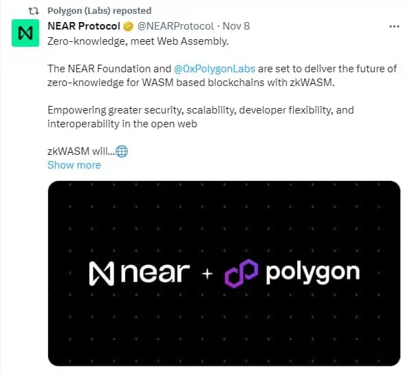 Near y Polygon avanzan hacia un futuro más descentralizado e interconectado