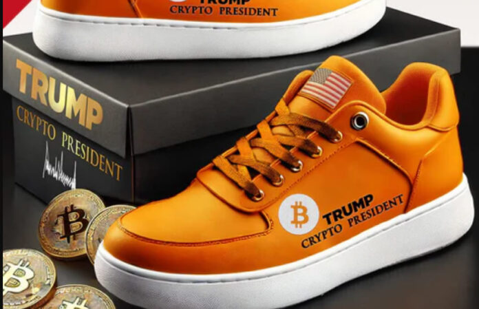 Las zapatillas Bitcoin de Donald Trump se agotaron en horas durante la preventa