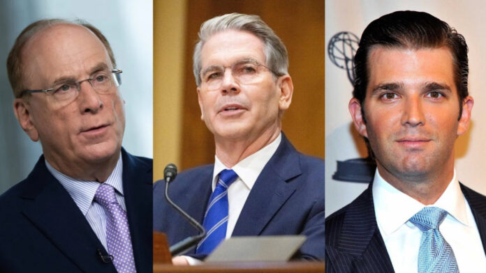 Bitcoin gana confianza: Larry Fink, Scott Bessent y Trump Jr. la respaldan como solución financiera definitiva