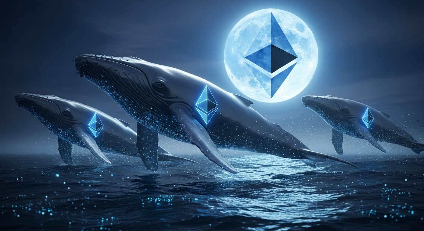 Ballenas compran la caída de Ethereum: acumulan $1.000 millones en solo 48  horas