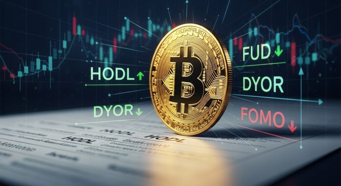 Diccionario crypto Diccionario cripto: ¿Qué significan "HODL", "FUD", "DYOR" y "FOMO"?