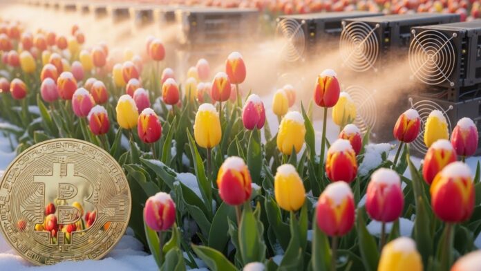 Ni gas ni calefacción tradicional: Esta granja cultiva tulipanes en invierno gracias al calor de Bitcoin