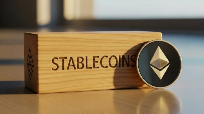 Ethereum red stablecoins Ethereum generó 5.000 millones de dólares en ingresos para los emisores de stablecoins en 2025