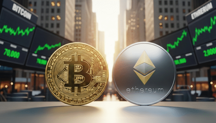 Bitcoin y Ethereum La estrategia de los gigantes: Michael Saylor y Tom Lee desafían las pérdidas y acumulan más Bitcoin y Ethereum