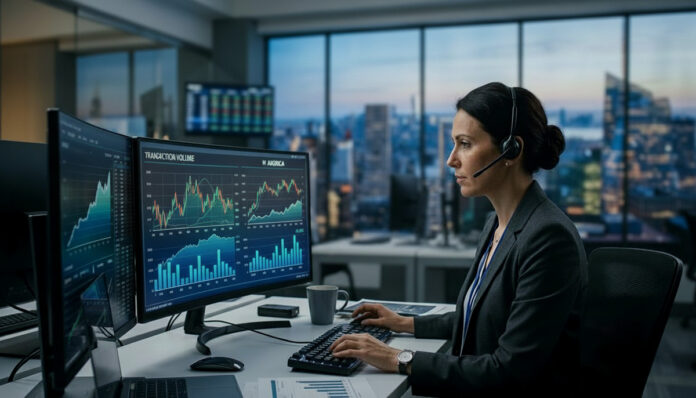 Transacciones Norteamerica Las stablecoins lideran el 45% de las grandes transacciones cripto en Norteamérica