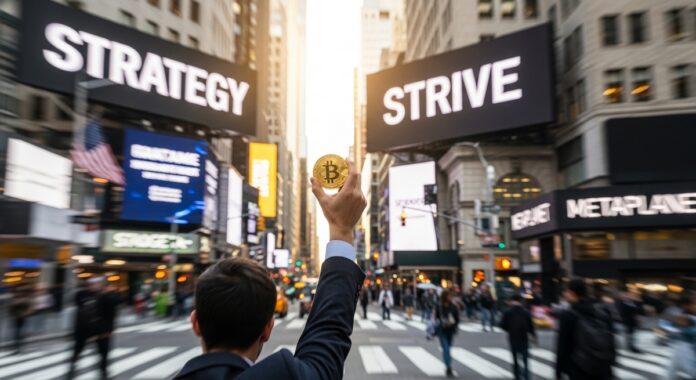 DAT Bitcoin en Wall Street Más allá de acumular BTC: La estrategia financiera que está disparando las acciones de Strategy y Strive