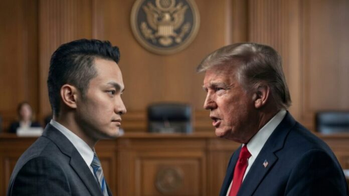 Justin Sun vs Donald Trump Justin Sun vs. World Liberty Financial: El fundador de Tron amenaza con acciones legales por el bloqueo de sus fondos en WLFI