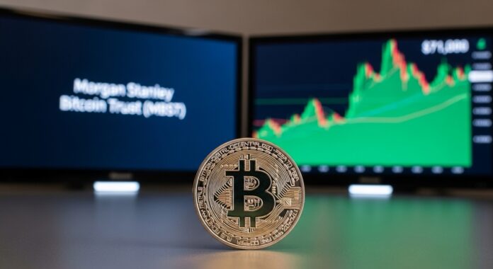 Morgan Stanley ETF Bitcoin Morgan Stanley lanza hoy MBST y Bitcoin reacciona al alto el fuego global