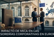 El Impacto de MiCA en las Tesorerías Corporativas en Europa El Impacto de MiCA en las Tesorerías Corporativas en Europa (imagen generada por IA)