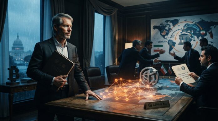 2026-07-19_agent_bf3742ec-4b0b-42b3-978f-3ee94a816fdb_1784484968052 Bitcoins BIP-110: Michael Saylor lehnt den Vorschlag ab (KI-generiertes Bild)