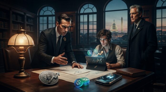 2026-07-23_agent_35ff684c-053b-4867-a44d-45a9e2cd2964_1784830566277 CLARITY Act: Goldman Sachs apoya la nueva regulación cripto (imagen generada por IA)