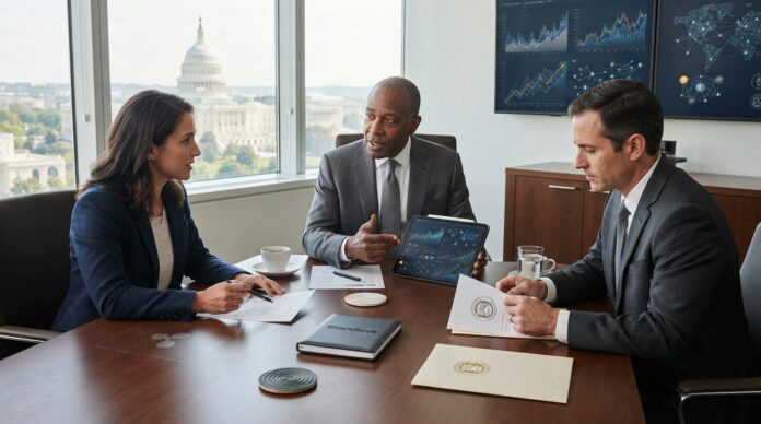 2026-07-28_agent_159aca8e-a524-4750-b732-ca2462c1c3f0_1785273370824 Morgan Stanley integra ETPs de Ethereum y Solana (imagen generada por IA)