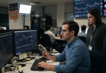 Bitcoin alcanza los 64.000 $ mientras el S&P 500 bate récord Bitcoin alcanza los 64.000 $ mientras el S&P 500 bate récord (imagen generada por IA)