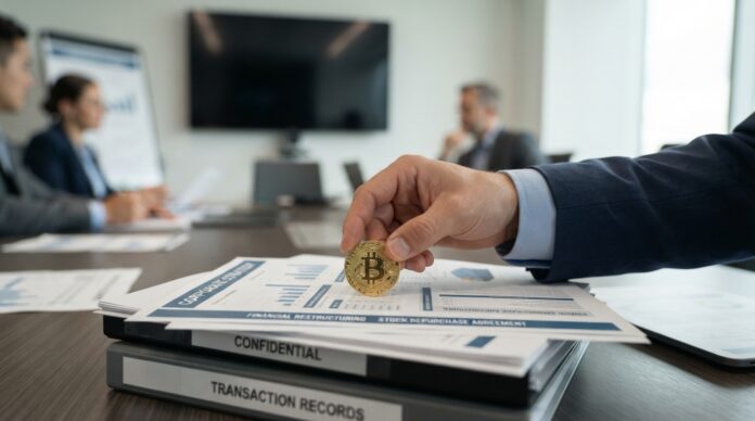 2026-08-11_agent_6452ad7c-dcdc-4fd0-94c7-38dd16499f65_1786432428835 Strategy vende 1.690 Bitcoin para recomprar acciones STRC (imagen generada por IA)