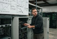 Minería de Bitcoin: el hashrate cae un 13% por la IA Minería de Bitcoin: el hashrate cae un 13% por la IA (imagen generada por IA)