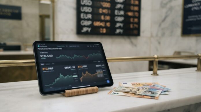 2026-09-08_agent_c0325676-4aa7-4c46-9ba1-bd33617e927a_1788898573481 Contratos perpetuos cripto integran el mercado de divisas tradicional (imagen generada por IA)