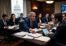 Bancos de EE. UU. exigen límites a las recompensas de stablecoins ante el debate de la Clarity Act Bancos de EE. UU. exigen límites a las recompensas de stablecoins ante el debate de la Clarity Act (imagen generada por IA)