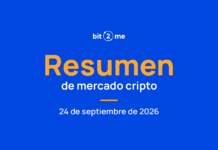 Resumen de mercado cripto del 24 de septiembre: jornada en verde y Ondo sube un 23,22% Resumen de mercado 24 de septiembre de 2026
