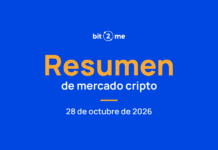 Resumen cripto del 28 de octubre: jornada en verde, Pepe +10 % Resumen de mercado 28 de octubre de 2026